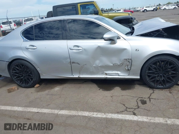 2013 Lexus GS 350 with VIN JTHBE1BL0D5022966, listed as a IAAI auction lot 42009025 with 1 mi miles. Bid and sale history available at carsss.com. Image 17.
