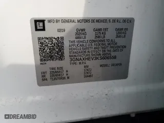 2019 Chevrolet Equinox LS with VIN 3GNAXHEV3KS606558, listed as a Copart auction lot 46854435 with 97,351 mi miles and Salvage Title. Bid and sale history available at carsss.com. Image 15.