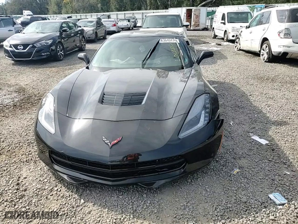 2019 Chevrolet Corvette 1LT with VIN 1G1YB2D75K5104935, listed as a Copart auction lot 83640474 with 26,697 mi miles and Salvage Title. Bid and sale history available at carsss.com. Image 10.