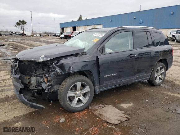 2017 Jeep Compass High Altitude with VIN 1C4NJCEB3HD185342, listed as a Copart auction lot 50215425 with 0 mi miles and Clean Title. Bid and sale history available at carsss.com. Image 1.
