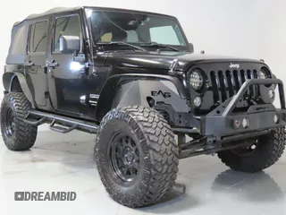 2018 Jeep Wrangler Unlimited Sport S with VIN 1C4HJWDG8JL927497, listed as a Copart auction lot 62701315 with 91,992 mi miles and Salvage title. Bid and sale history available at DreamBid. Image 1.