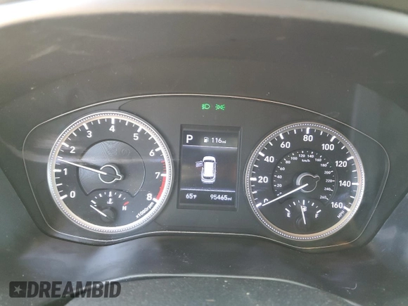 2019 Hyundai Santa Fe SE with VIN 5NMS23AD0KH106926, listed as a Copart auction lot 52453835 with 95,465 mi miles and Salvage Title. Bid and sale history available at carsss.com. Image 9.