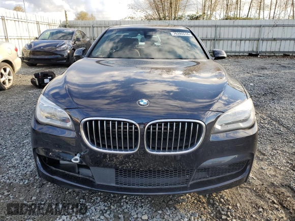 2014 BMW 7 Series 750i xDrive with VIN WBAYB6C5XED225112, listed as a Copart auction lot 76395514 with 115,874 mi miles and Clean Title. Bid and sale history available at carsss.com. Image 5.
