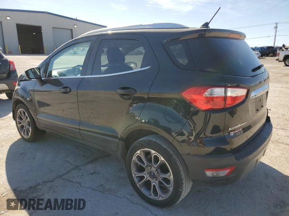 2018 Ford EcoSport Titanium z VIN MAJ3P1VEXJC212722, wystawiony jako Copart lot #48796765 z przebiegiem 119 452 mil mil oraz Szkoda całkowita • Salvage title. Historia ofert i sprzedaży dostępna na DreamBid. Obrazek 2.