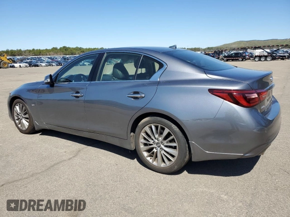 2019 Infiniti Q50 3.0t LUXE with VIN JN1EV7AR7KM552400, listed as a Copart auction lot 53535945 with 24,749 mi miles and Salvage Title. Bid and sale history available at carsss.com. Image 2.