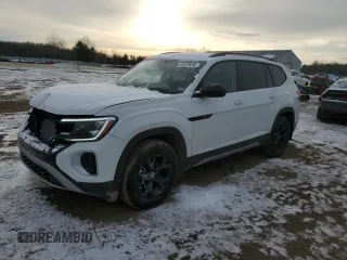 2024 Volkswagen Atlas Peak Edition SE z VIN 1V2CR2CA3RC611900, wystawiony jako Copart lot #85529634 z przebiegiem 2 590 mil mil oraz Szkoda całkowita • Salvage title. Historia ofert i sprzedaży dostępna na DreamBid. Obrazek 1.
