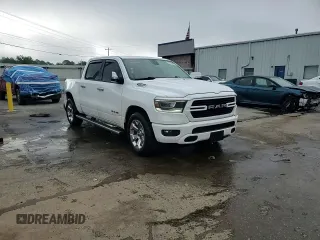 2019 Ram 1500 Big Horn with VIN 1C6RREFT1KN683657, listed as a Copart auction lot 58408885 with 70,556 mi miles and Non repairable. Bid and sale history available at DreamBid. Image 14.