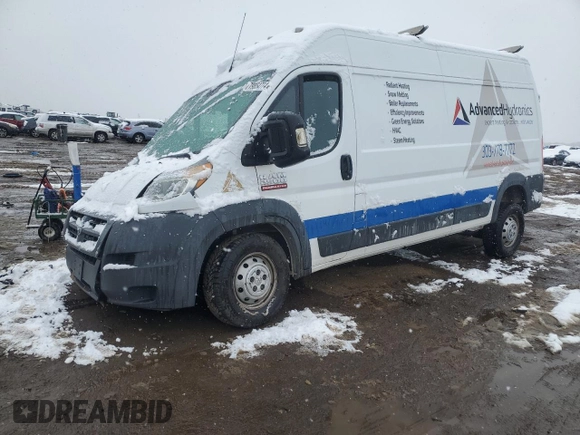 2017 Ram ProMaster Cargo with VIN 3C6TRVDG3HE527323, listed as a Copart auction lot 79854774 with 90,461 mi miles and Salvage Title. Bid and sale history available at carsss.com. Image 1.