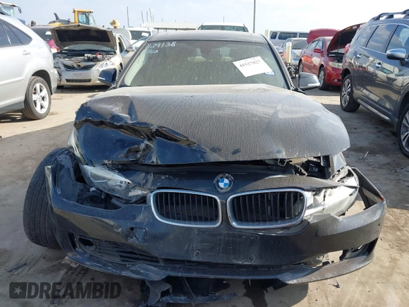 2015 BMW 3 Series 328i with VIN WBA3A5C55FF607013, listed as a IAAI auction lot 41527827 with 80,000 mi miles. Bid and sale history available at carsss.com. Image 12.