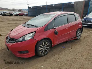 2012 Honda Fit Sport with VIN JHMGE8H52CC039480, listed as a Copart auction lot 48185445 with 106,663 mi miles and Salvage Title. Bid and sale history available at DreamBid. Image 1.