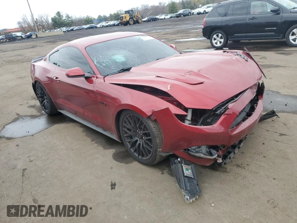2017 Ford Mustang GT with VIN 1FA6P8CF3H5244105, listed as a Copart auction lot 52012555 with 62,270 mi miles and Salvage title. Bid and sale history available at DreamBid. Image 4.