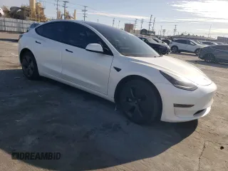 2022 Tesla Model 3 Long Range with VIN 5YJ3E1EB2NF210008, listed as a Copart auction lot 47298585 with 53,753 mi miles and Salvage Title. Bid and sale history available at carsss.com. Image 4.