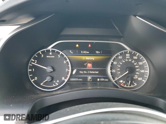 2016 Nissan Murano SV with VIN 5N1AZ2MG2GN171032, listed as a Copart auction lot 77333154 with 168,459 mi miles and Salvage Title. Bid and sale history available at carsss.com. Image 9.