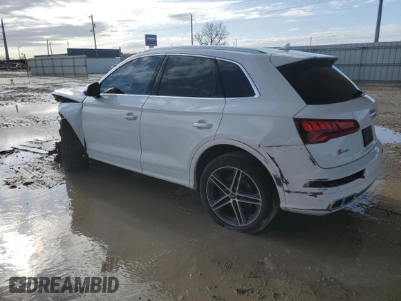 2020 Audi SQ5 Premium Plus with VIN WA1B4AFY7L2123488, listed as a Copart auction lot 36970294 with 56,997 mi miles and . Bid and sale history available at DreamBid. Image 2.