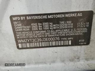 2018 MINI Countryman Cooper S with VIN WMZYT3C39J3E00076, listed as a Copart auction lot 82744654 with 96,632 mi miles and Salvage Title. Bid and sale history available at carsss.com. Image 14.