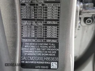 2020 Land Rover Discovery with VIN SALCM2GXXLH863838, listed as a Copart auction lot 63375942 with Not Provided miles and . Bid and sale history available at DreamBid. Image 10.