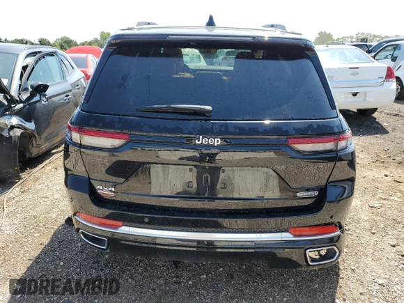2023 Jeep Grand Cherokee Summit with VIN 1C4RJHEG6PC563345, listed as a Copart auction lot 63969163 with 2,909 mi miles and . Bid and sale history available at DreamBid. Image 6.