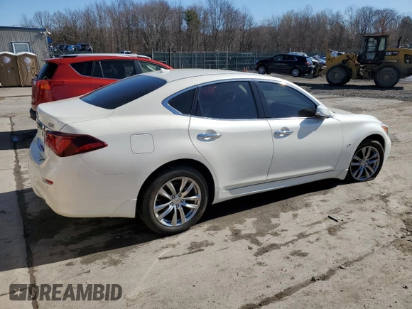2019 Infiniti Q70 Luxe with VIN JN1BY1AR7KM585629, listed as a Copart auction lot 49665645 with 47,755 mi miles and Salvage Title. Bid and sale history available at DreamBid. Image 3.