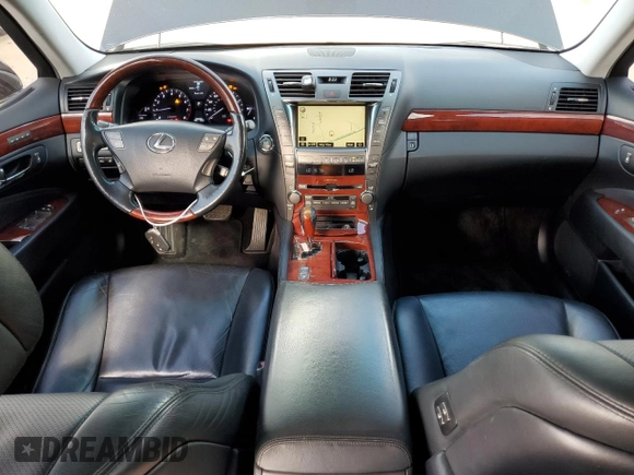 2007 Lexus LS 460 with VIN JTHBL46F975030225, listed as a Copart auction lot 54592425 with 226,524 mi miles and Salvage Title. Bid and sale history available at DreamBid. Image 8.