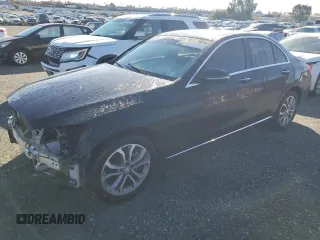 2017 Mercedes-Benz C 300 with VIN 55SWF4KB5HU188671, listed as a Copart auction lot 43833835 with 86,017 mi miles and Salvage title. Bid and sale history available at DreamBid. Image 1.