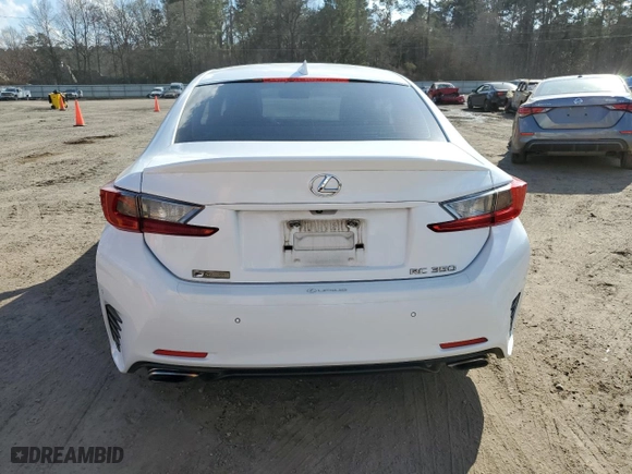 2016 Lexus RC 350 with VIN JTHHE5BC0G5014601, listed as a Copart auction lot 44446885 with 113,138 mi miles and Salvage Title. Bid and sale history available at carsss.com. Image 6.