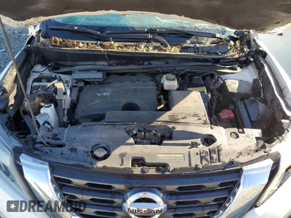 2017 Nissan Pathfinder Platinum with VIN 5N1DR2MN0HC600158, listed as a Copart auction lot 75987994 with 146,529 mi miles and Salvage Title. Bid and sale history available at carsss.com. Image 12.