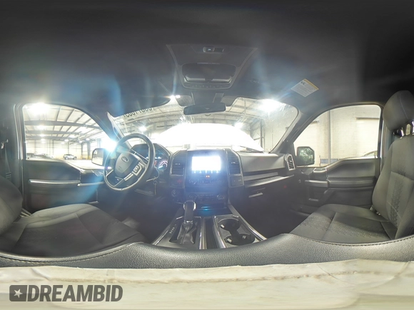 2020 Ford F-150 XL with VIN 1FTFW1E50LKE75868, listed as a Copart auction lot 58371005 with 55,112 mi miles and Salvage title. Bid and sale history available at DreamBid. Image 14.