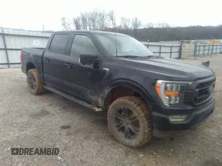 2022 Ford F-150 XL with VIN 1FTFW1E89NKE60072, listed as a IAAI auction lot 41778613 with 61,555 mi miles. Bid and sale history available at carsss.com. Image 1.