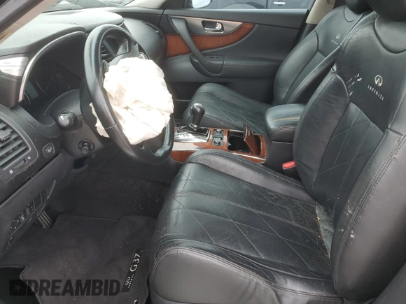 2010 Infiniti FX with VIN JN8AS1MU4AM800865, listed as a Copart auction lot 77106093 with Not provided miles and Salvage title. Bid and sale history available at DreamBid. Image 7.