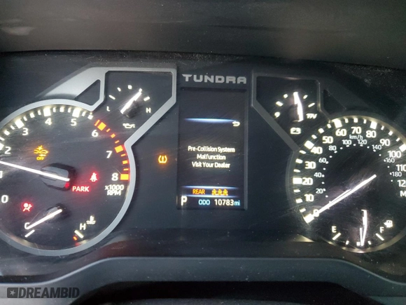 2024 Toyota Tundra 4WD SR with VIN 5TFKB5DA4RX181272, listed as a Copart auction lot 88463115 with 10,783 mi miles and Salvage Title. Bid and sale history available at carsss.com. Image 9.