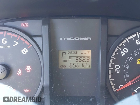 2016 Toyota Tacoma SR5 with VIN 5TFAX5GNXGX073358, listed as a IAAI auction lot 41400235 with 65,672 mi miles and . Bid and sale history available at DreamBid. Image 15.