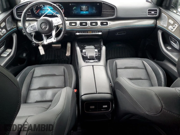 2021 Mercedes-Benz GLE 53 AMG with VIN 4JGFB6BEXMA270011, listed as a Copart auction lot 47779205 with 27,292 mi miles and Salvage title. Bid and sale history available at DreamBid. Image 8.