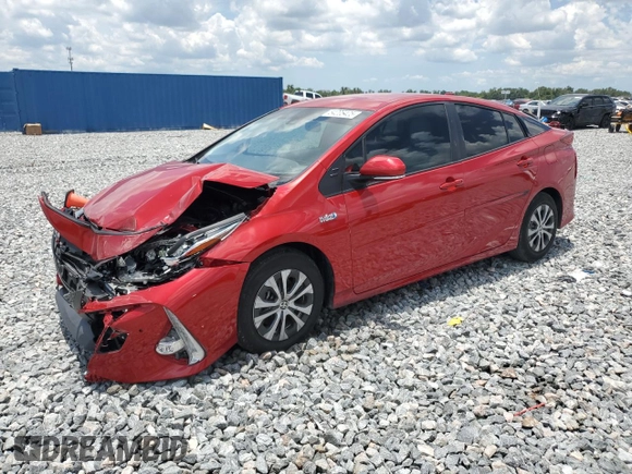 2021 Toyota Prius LE with VIN JTDKAMFP7M3192135, listed as a Copart auction lot 64205425 with 20,807 mi miles and Non repairable. Bid and sale history available at DreamBid. Image 1.