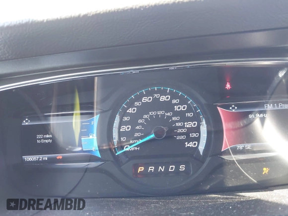 2014 Ford Taurus SEL with VIN 1FAHP2E86EG186642, listed as a IAAI auction lot 41901768 with 106,057 mi miles. Bid and sale history available at carsss.com. Image 7.