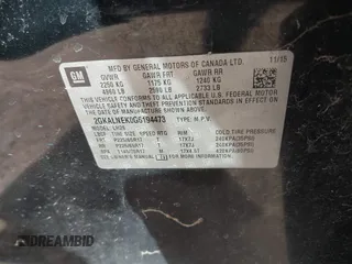 2016 GMC Terrain SLE with VIN 2GKALNEK0G6194473, listed as a IAAI auction lot 41718524 with 108,973 mi miles. Bid and sale history available at carsss.com. Image 9.