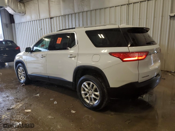 2018 Chevrolet Traverse LT Cloth with VIN 1GNERGKW3JJ251149, listed as a Copart auction lot 43180715 with 57,595 mi miles and Clean Title. Bid and sale history available at carsss.com. Image 2.