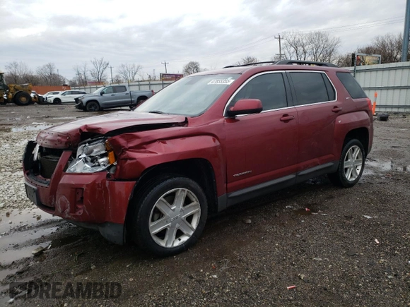 2012 GMC Terrain SLT-1 with VIN 2GKALUEK0C6241425, listed as a Copart auction lot 47855355 with 217,881 mi miles and Salvage Title. Bid and sale history available at carsss.com. Image 1.