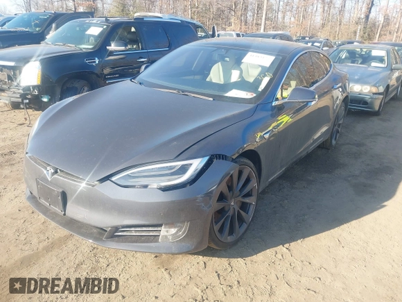 2019 Tesla Model S 75D with VIN 5YJSA1E2XKF331744, listed as a IAAI auction lot 41483173 with Not provided miles and . Bid and sale history available at DreamBid. Image 2.