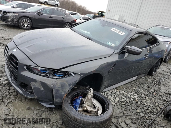 2021 BMW M4 Competition with VIN WBS33AZ0XMCH11542, listed as a Copart auction lot 40417664 with 0 mi miles and Salvage Title. Bid and sale history available at carsss.com. Image 1.