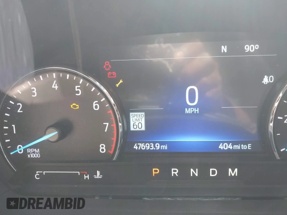 2020 Ford Explorer XLT with VIN 1FMSK7DHXLGC75846, listed as a IAAI auction lot 41779716 with 47,693 mi miles. Bid and sale history available at carsss.com. Image 15.