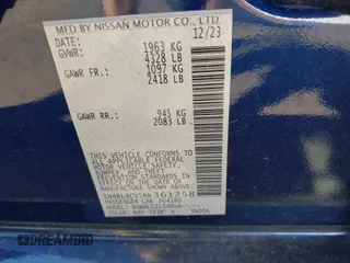 2024 Nissan Altima 2.5 SR with VIN 1N4BL4CV5RN361258, listed as a IAAI auction lot 42068639 with 15,146 mi miles. Bid and sale history available at carsss.com. Image 9.