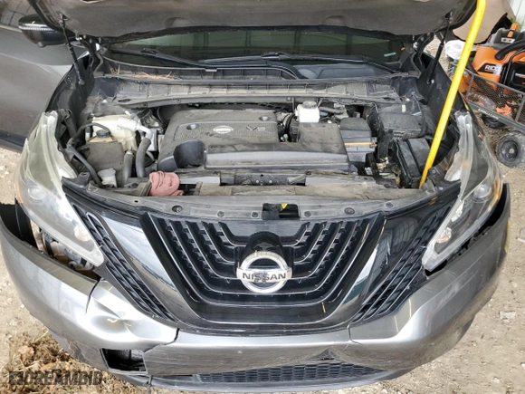 2018 Nissan Murano SV with VIN 5N1AZ2MG5JN127825, listed as a Copart auction lot 42599775 with 57,554 mi miles and Non Repairable. Bid and sale history available at carsss.com. Image 12.