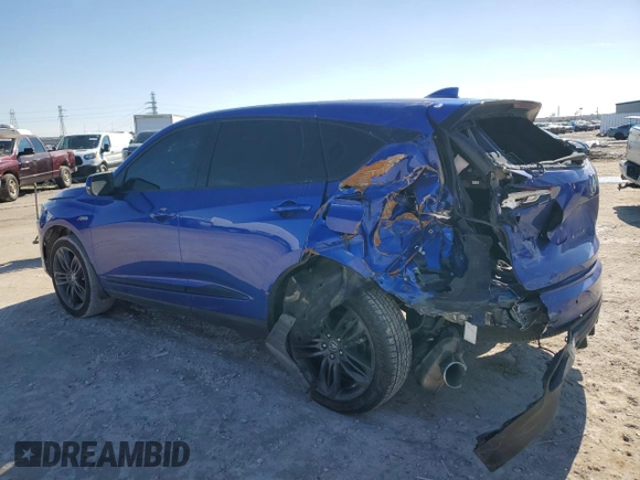 2022 Acura RDX w/A-Spec Package with VIN 5J8TC1H62NL001306, listed as a Copart auction lot 86200214 with 55,646 mi miles and Non Repairable. Bid and sale history available at carsss.com. Image 2.