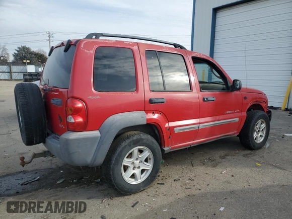2002 Jeep Liberty Sport with VIN 1J4GL48K52W163871, listed as a Copart auction lot 48148225 with 217,151 mi miles and Salvage Title. Bid and sale history available at carsss.com. Image 3.