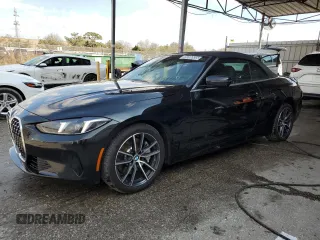 2025 BMW 4 Series 430i with VIN WBA33DB02SCT66047, listed as a Copart auction lot 45286935 with 6,291 mi miles and Clean Title. Bid and sale history available at carsss.com. Image 1.