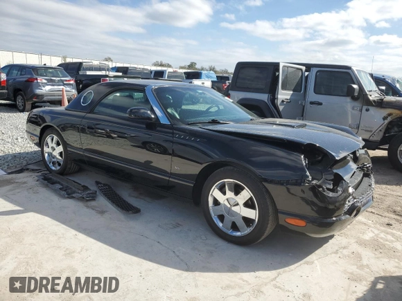 2004 Ford Thunderbird Deluxe z VIN 1FAHP60A74Y112611, wystawiony jako Copart lot #46393905 z przebiegiem 41 120 mil mil oraz Szkoda całkowita • Salvage title. Historia ofert i sprzedaży dostępna na DreamBid. Obrazek 4.