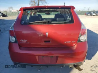 2009 Pontiac Vibe GT with VIN 5Y2SR67049Z461475, listed as a Copart auction lot 82698594 with 169,711 mi miles and Salvage Title. Bid and sale history available at carsss.com. Image 6.