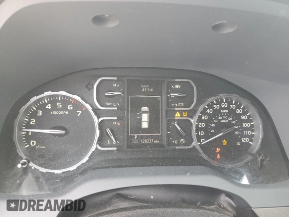 2020 Toyota Tundra 2WD SR with VIN 5TFRY5F1XLX257143, listed as a Copart auction lot 46160065 with 128,237 mi miles and Salvage Title. Bid and sale history available at carsss.com. Image 9.