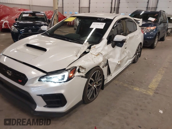 2021 Subaru WRX STI with VIN JF1VA2S68M9815568, listed as a IAAI auction lot 41731750 with 32,555 mi miles. Bid and sale history available at carsss.com. Image 6.