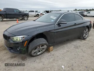 2018 BMW 4 Series 430i with VIN WBA4Z1C52JEE41444, listed as a Copart auction lot 46365525 with 56,335 mi miles and Salvage Title. Bid and sale history available at carsss.com. Image 1.